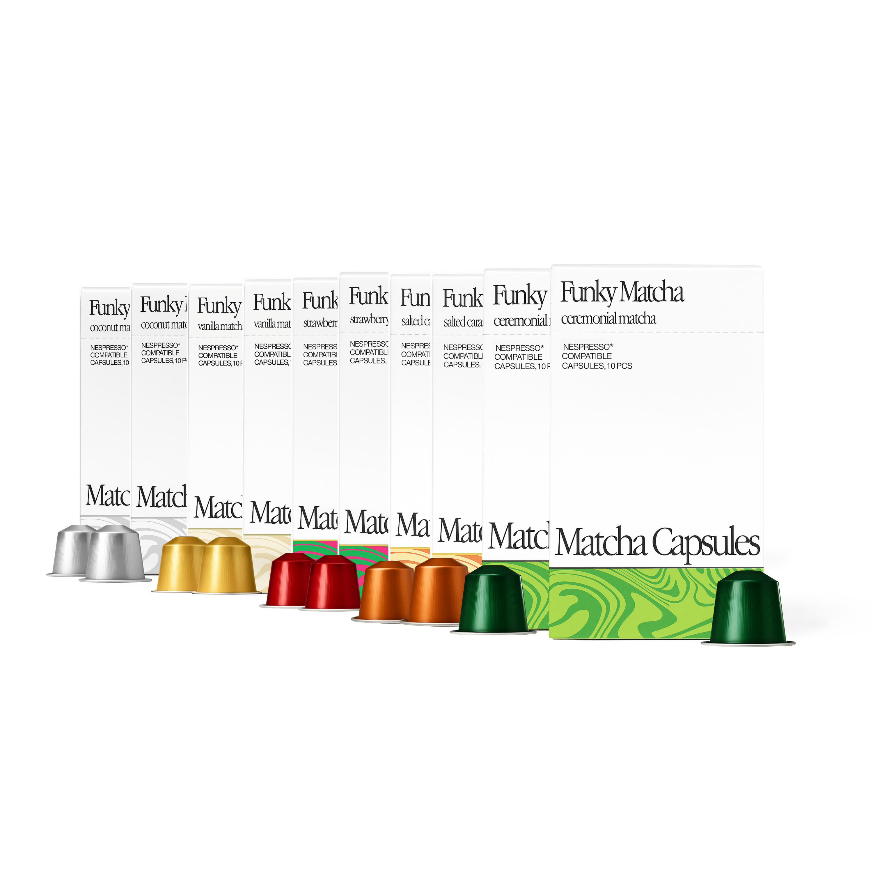 Matcha Pods Variety Pack – 40 Pods (Nespresso® Compatible)
