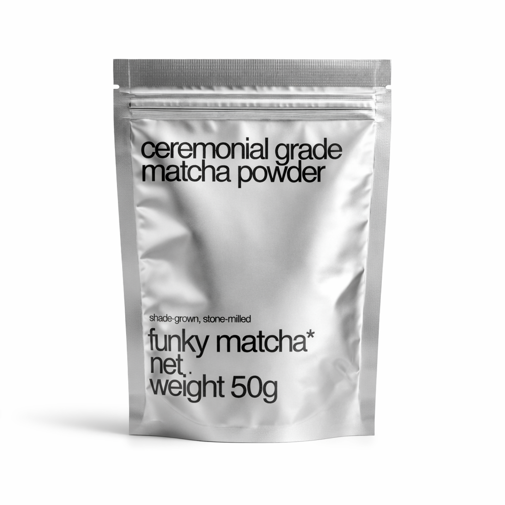 Funky Matcha Ceremonial Grade Matcha Powder 50g – Stone-Milled, Shade-Grown