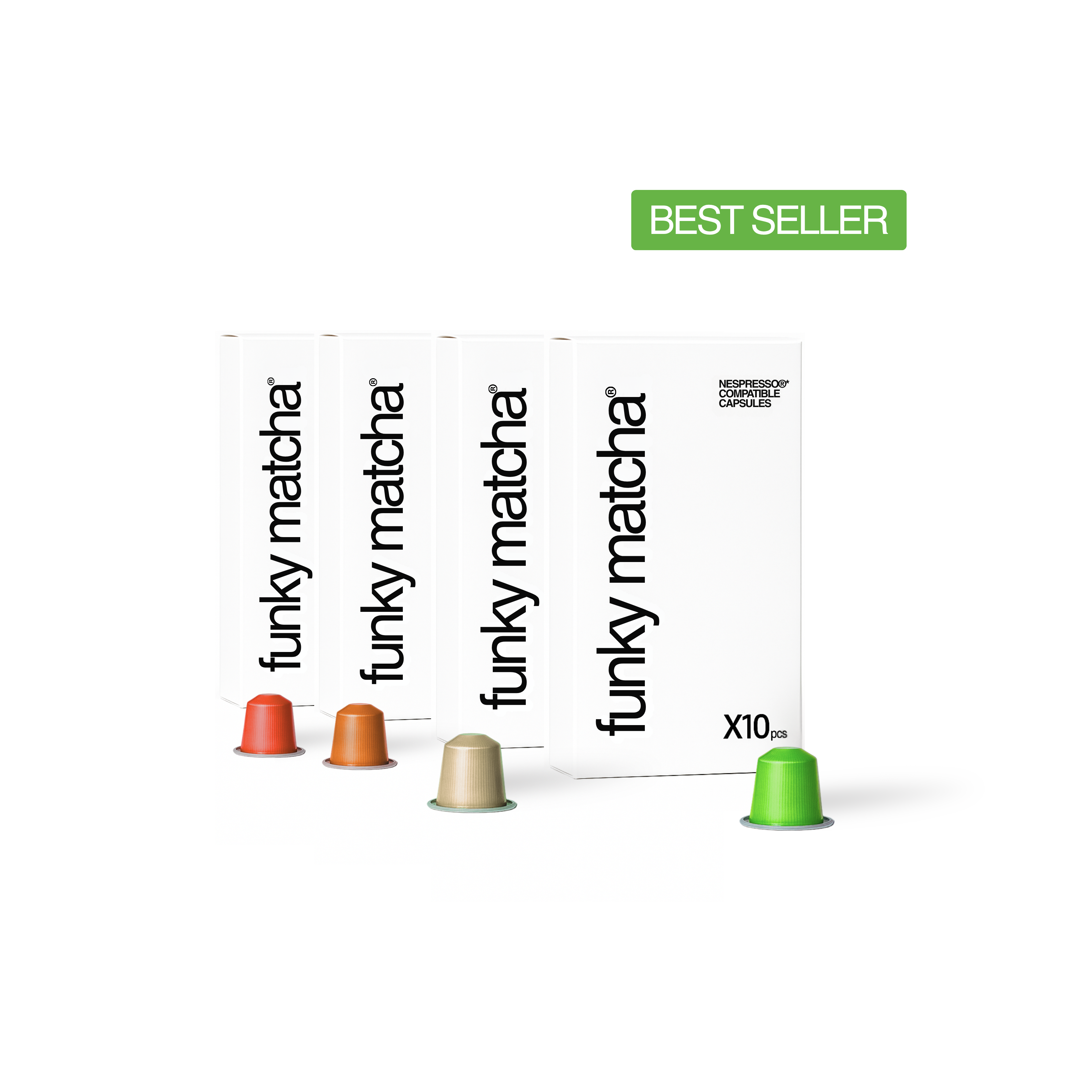 Matcha Pods Variety Pack – 40 Pods (Nespresso® Compatible)