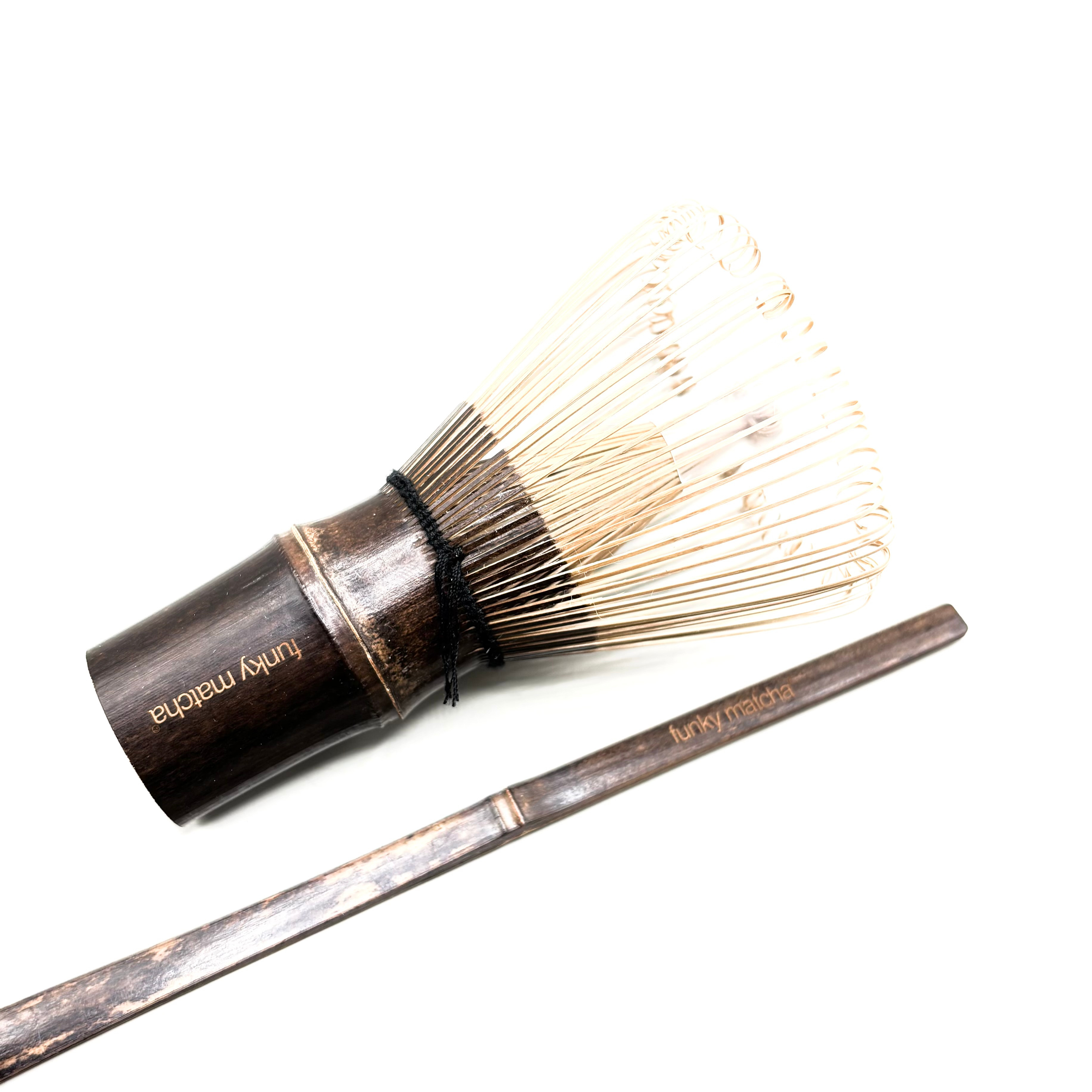 Black Bamboo Whisk & Scoop Set