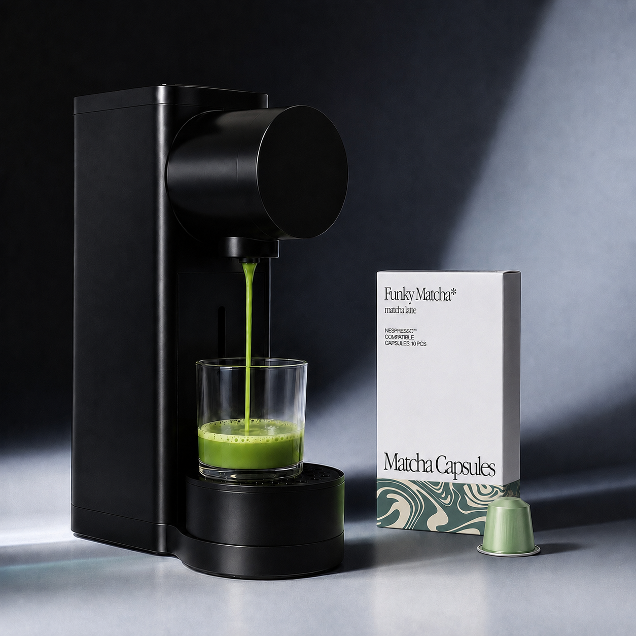 funky matcha latte nespresso pods hero image