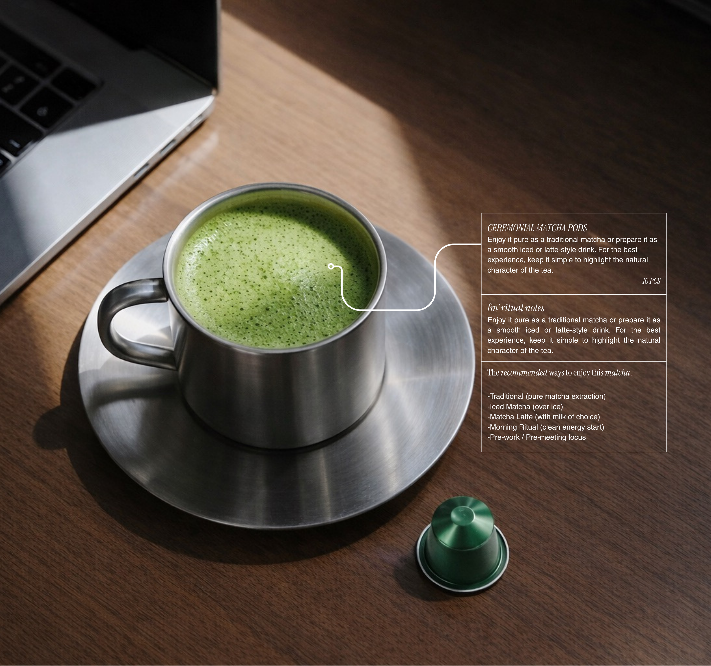 funky matcha nespresso pod aesthetic